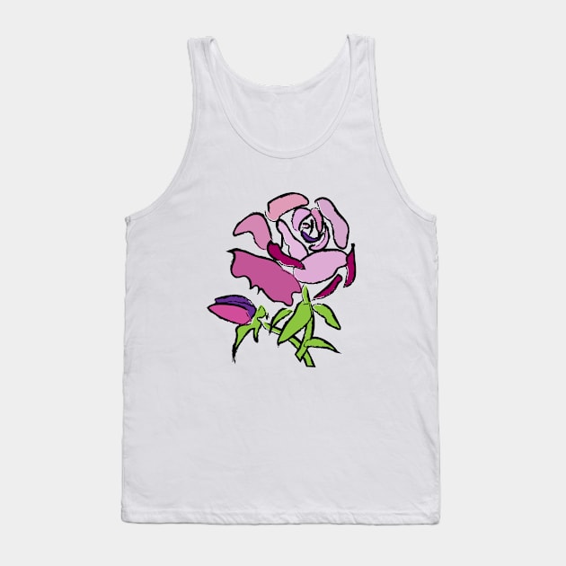 Rose Tank Top by Elena Akopian